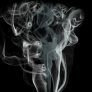读者评论头像，深色背景上的细线网格图案